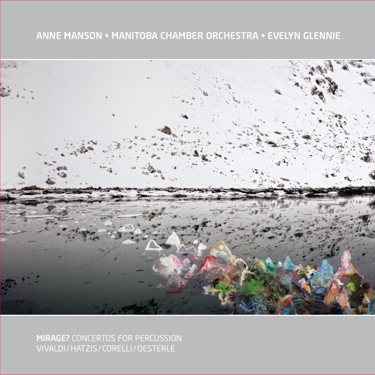 Mirage? Concertos for Percussion by Evelyn Glennie, Manitoba Chamber Orchestra & Anne Manson album cover