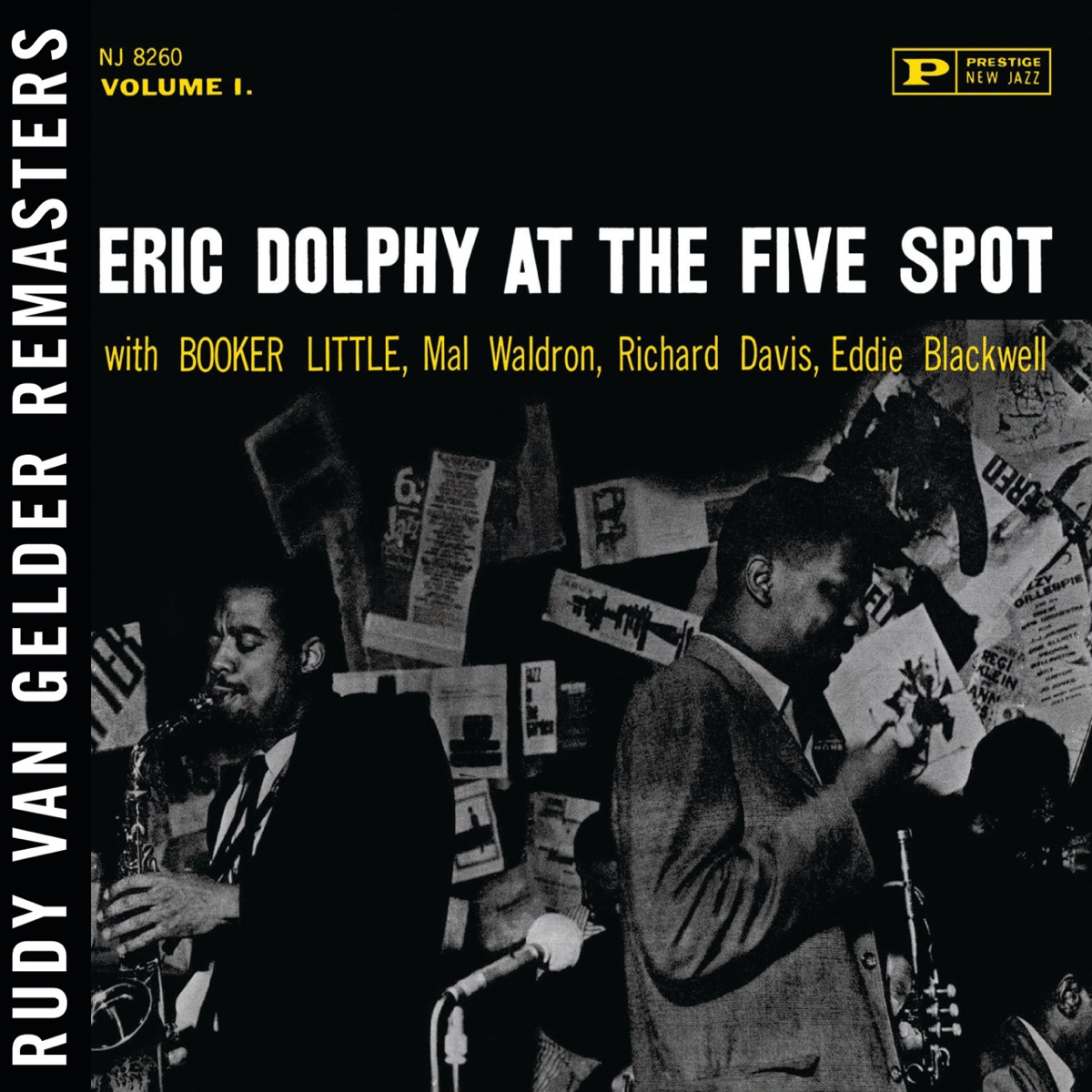 At the Five Spot,, Vol. 1 (Rudy Van Gelder Remaster) [feat. Booker Little, Mal Waldron, Richard Davis & Ed Blackwell] by Eric Dolphy album cover
