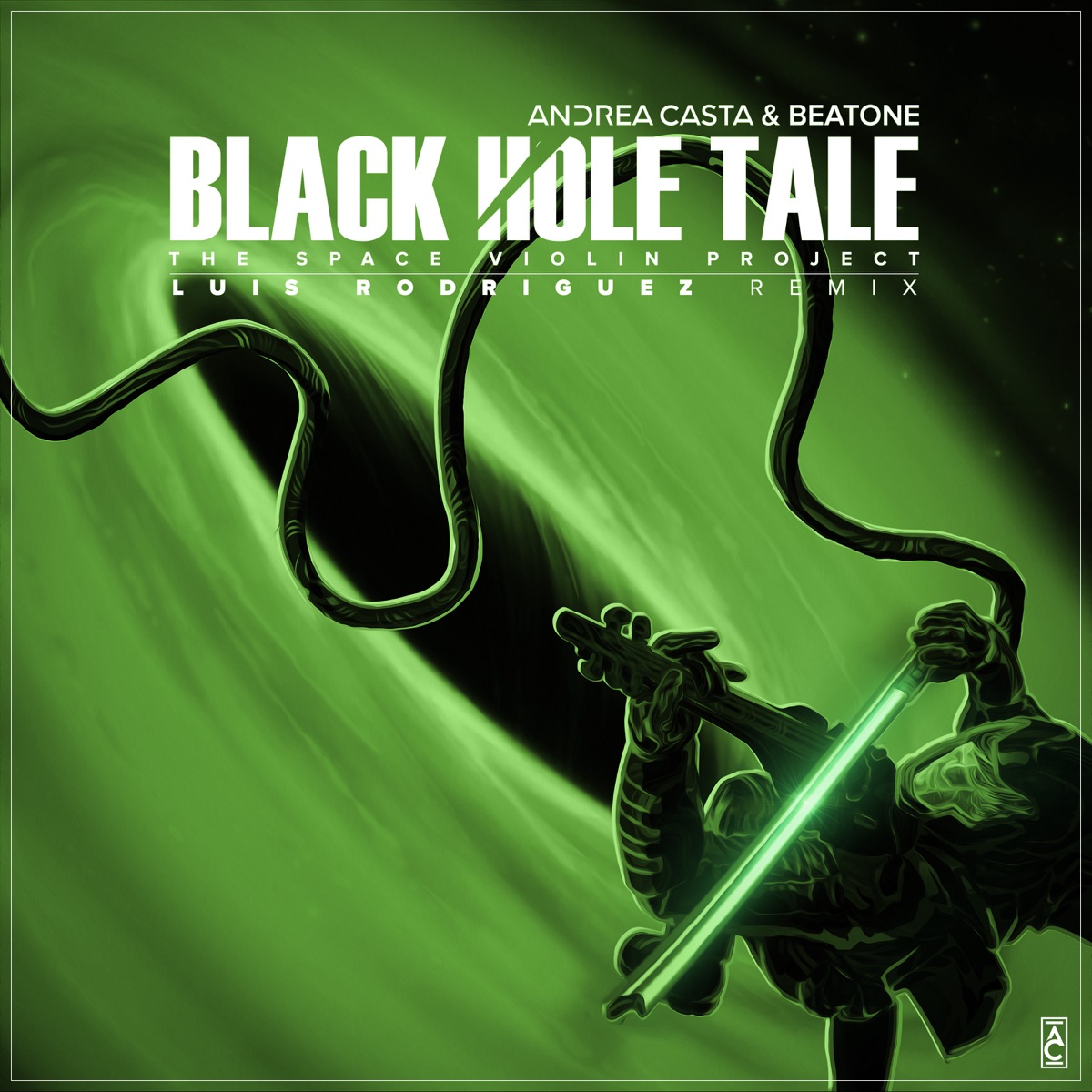 Black Hole Tale: The Space Violin Project (Luis Rodriguez Remix) - Single by Andrea Casta & Beatone album cover