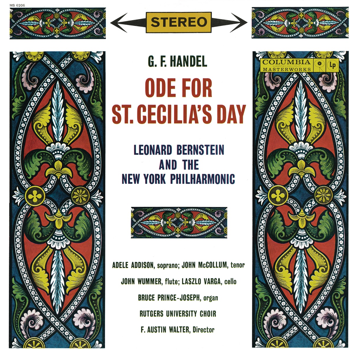 Händel: Ode for St. Cecilia's Day, HWV 76 ((Remastered)) by Leonard Bernstein, New York Philharmonic, Adele Addison, John McCollum & The Rutgers University Choir album cover