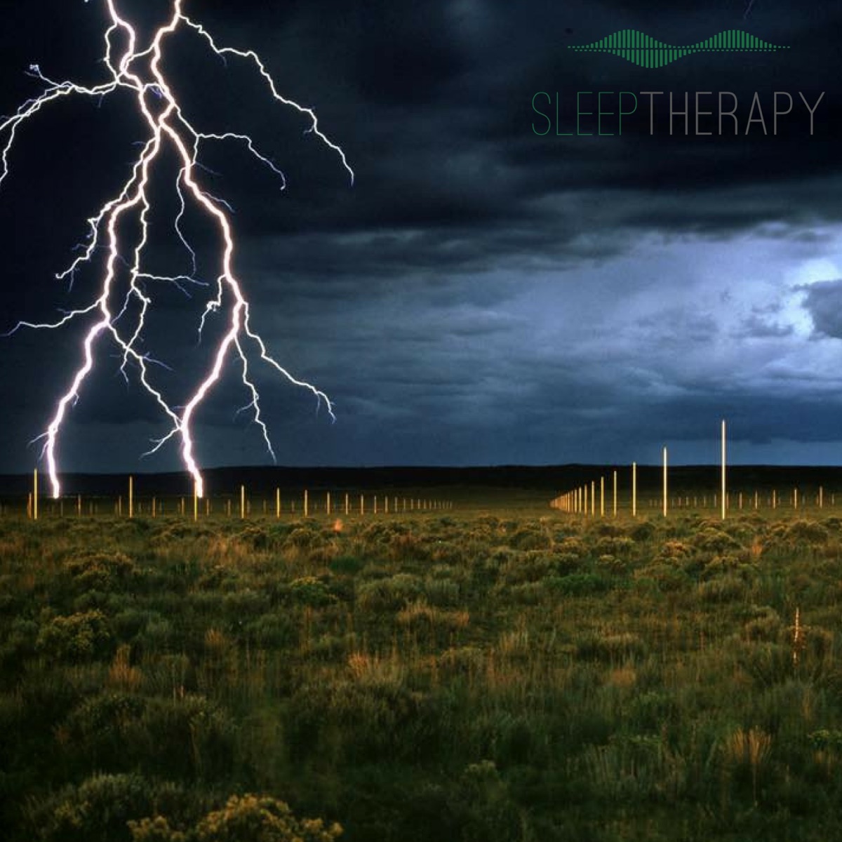 Thunderstorm Sounds: 1 Hour Thunder by SleepTherapy album cover artwork