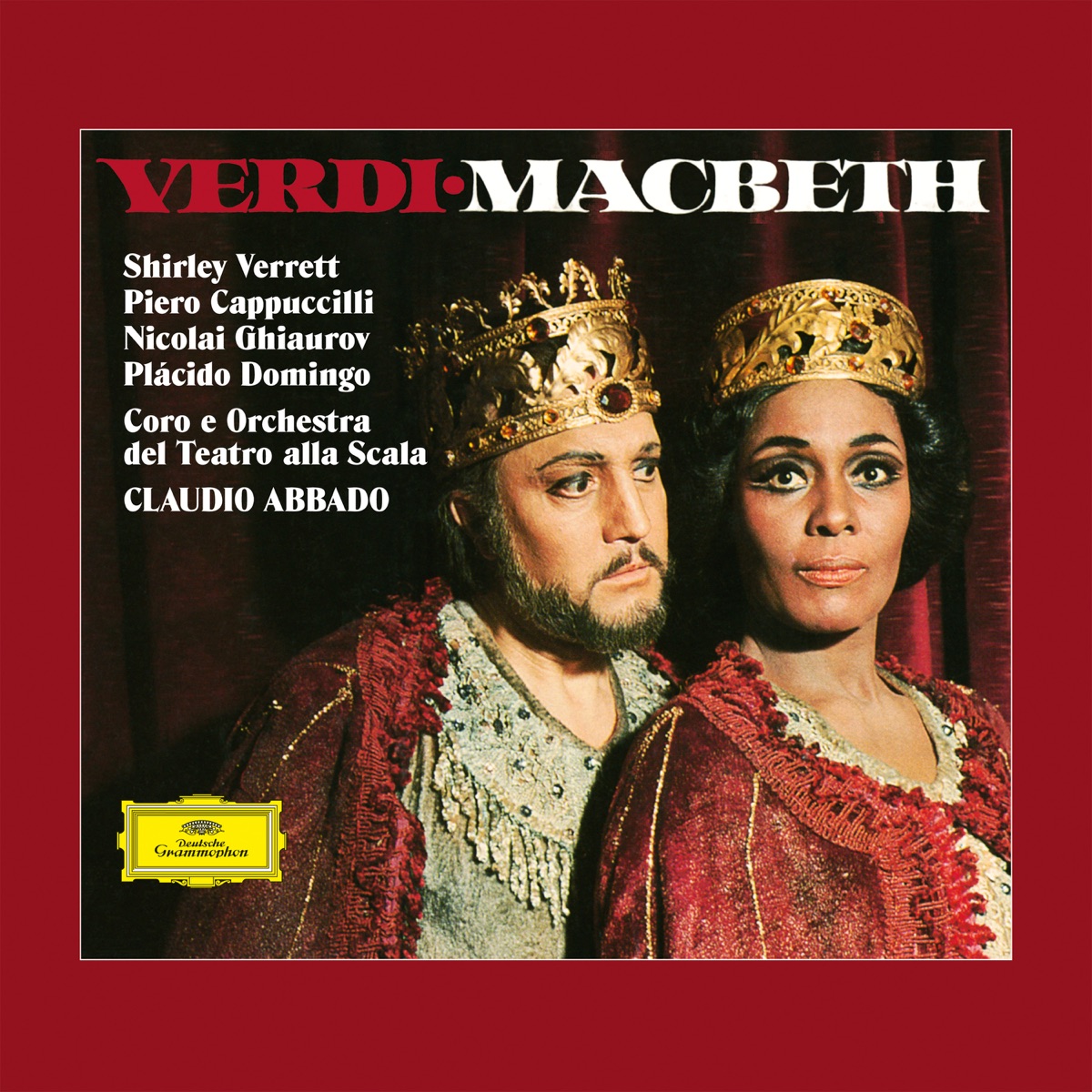 Verdi: Macbeth by Shirley Verrett, Plácido Domingo, Piero Cappuccilli, Nicolai Ghiaurov, Coro del Teatro alla Scala di Milano, Teatro Alla Scala Orchestra & Claudio Abbado album cover
