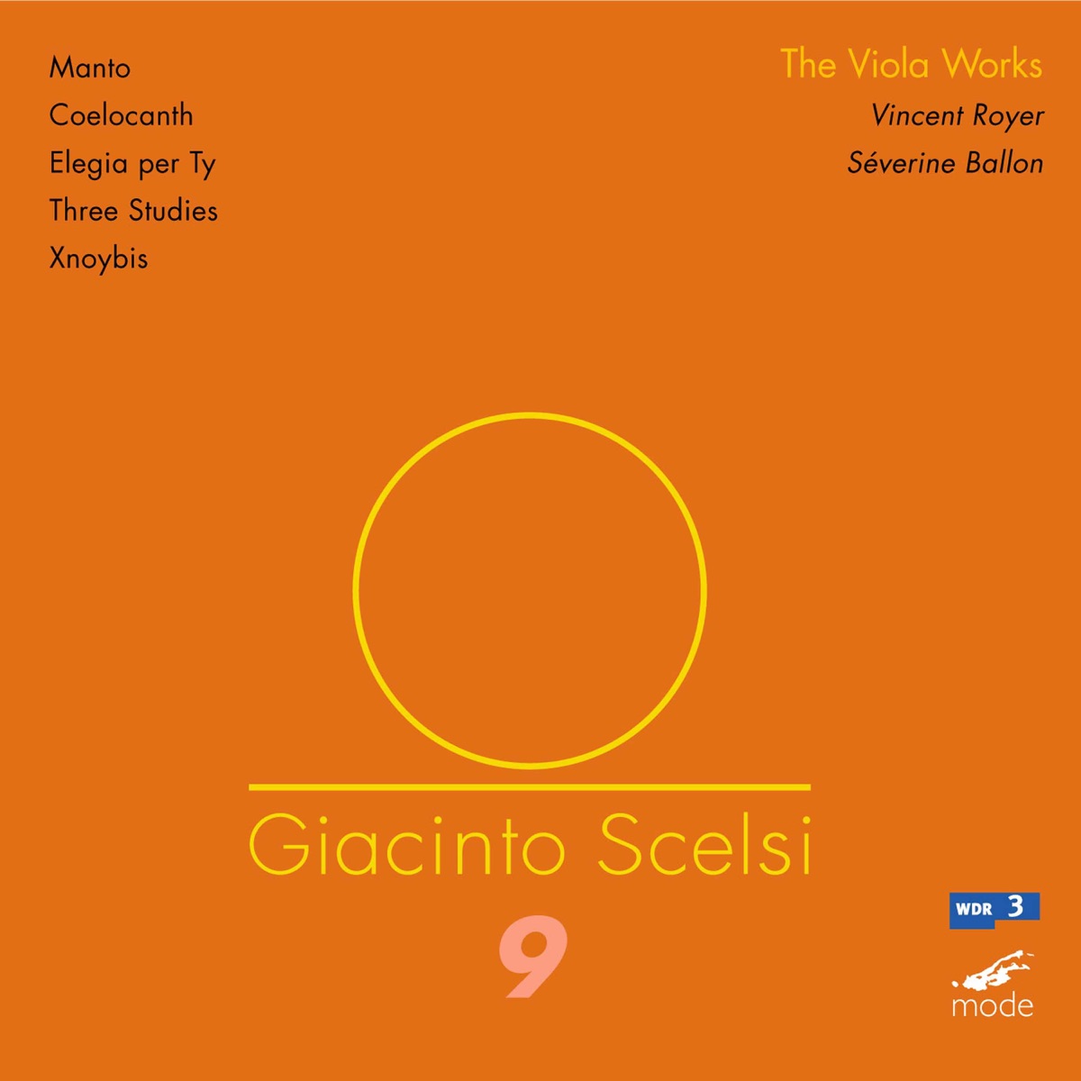 Scelsi: The Works for Viola by Vincent Royer & Séverine Ballon album cover