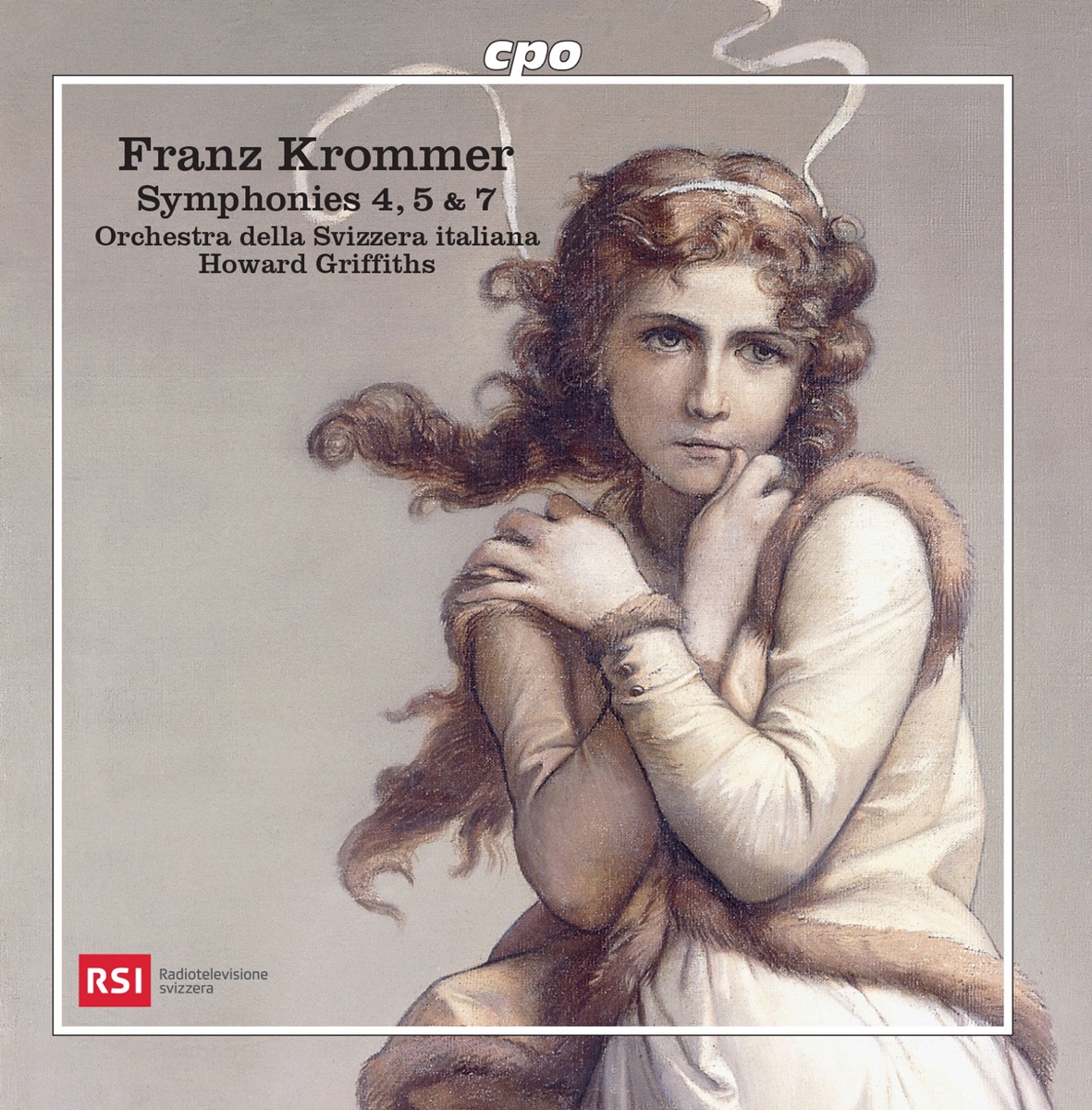 Krommer: Symphonies Nos. 4, 5, & 7 by Orchestra della Svizzera Italiana & Howard Griffiths album cover