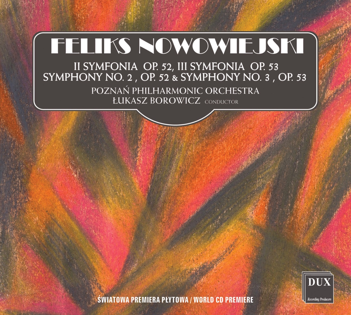 Nowowiejski: Orchestral Works by Poznań Philharmonic & Łukasz Borowicz album cover