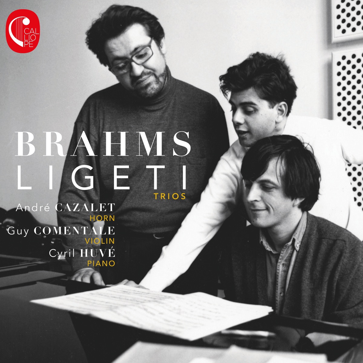 Brahms & Ligeti Trios by André Cazalet, Guy Comentale & Cyril Huvé album cover