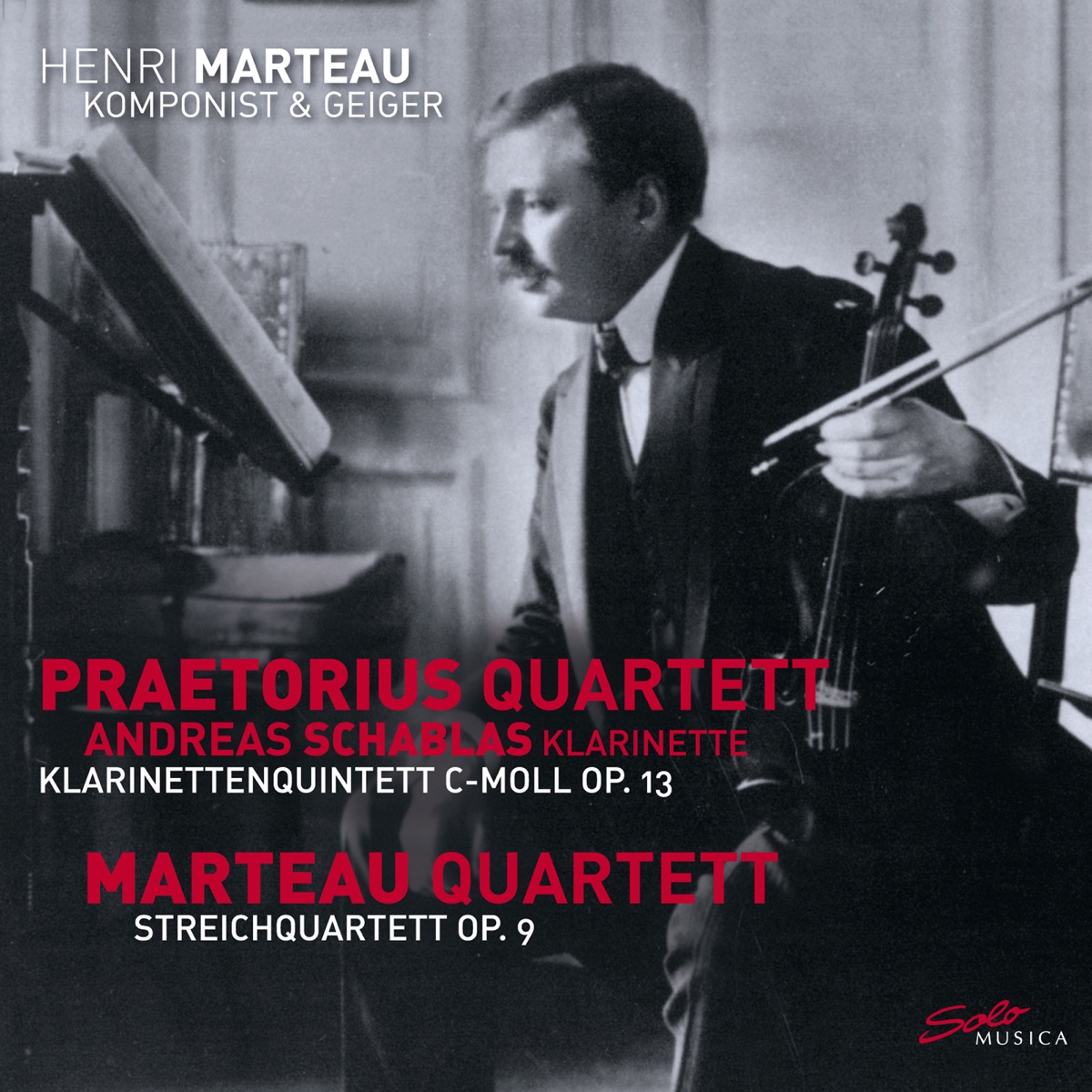 Marteau: Clarinet Quintet, Op. 13 & String Quartet No. 2, Op. 9 by Andreas Schablas, Praetorius Quartett & Marteau Quartet album cover