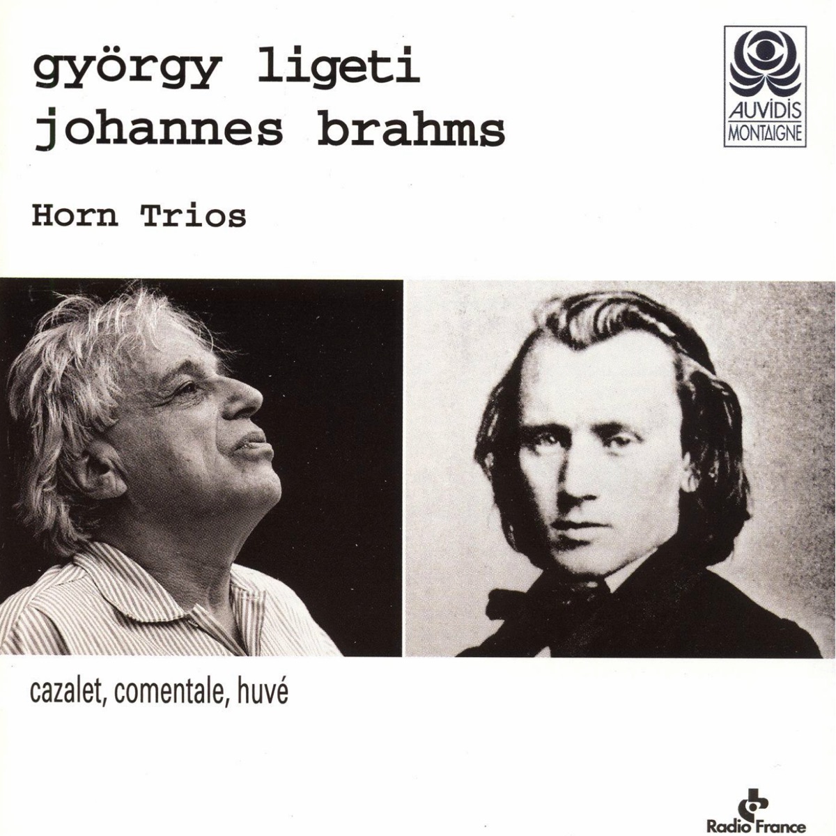 Ligeti, Brahms: Horn Trios by André Cazalet, Guy Comentale & Cyril Huvé album cover