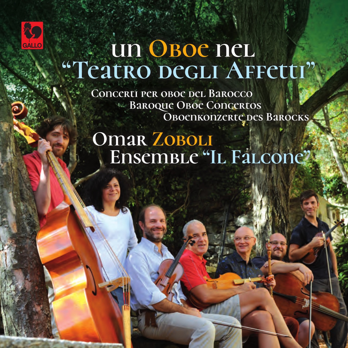 Vivaldi - Marcello - Telemann: Baroque Oboe Concertos by Omar Zoboli & Ensemble Il Falcone album cover