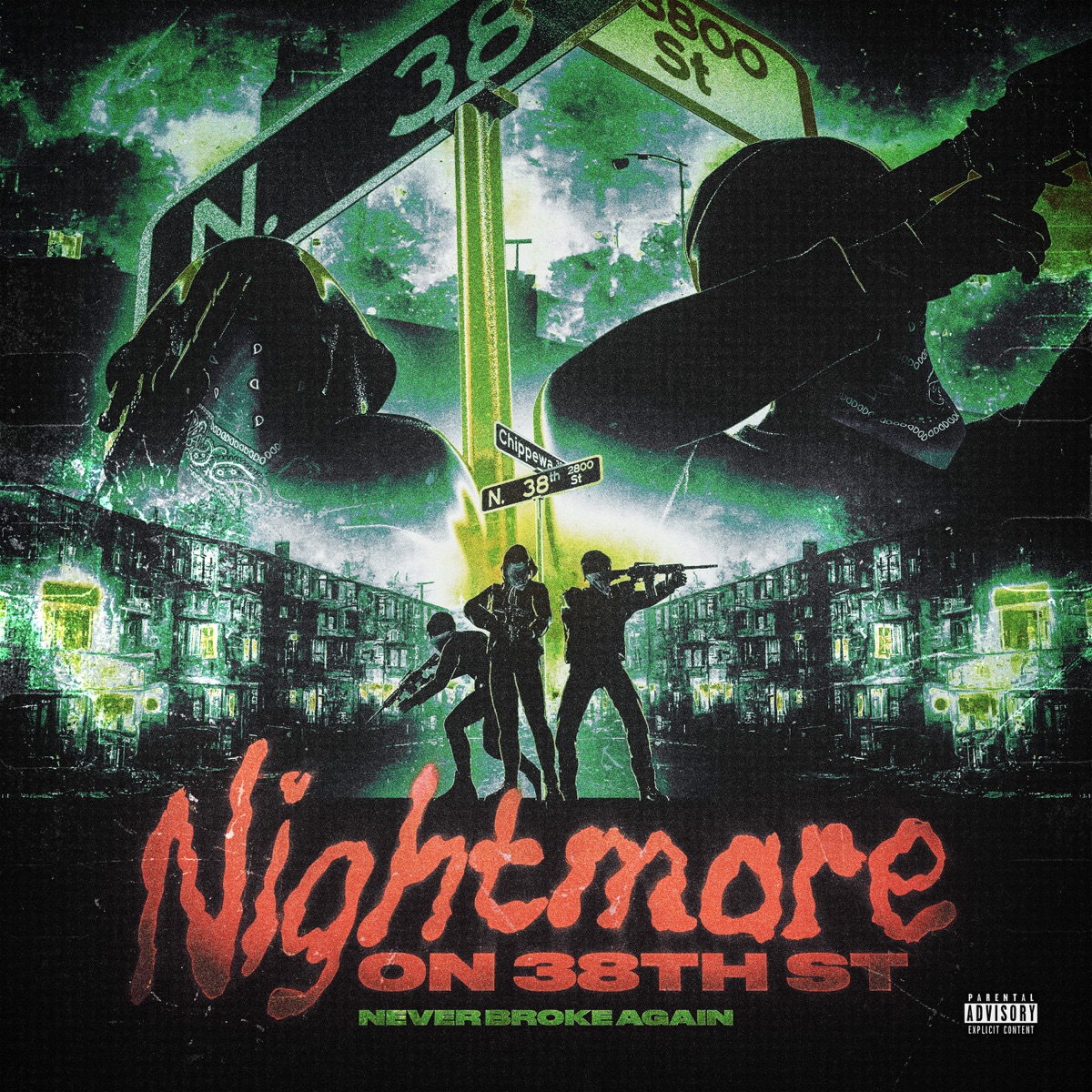 Never Broke Again: Nightmare on 38th St by Never Broke Again album cover artwork
