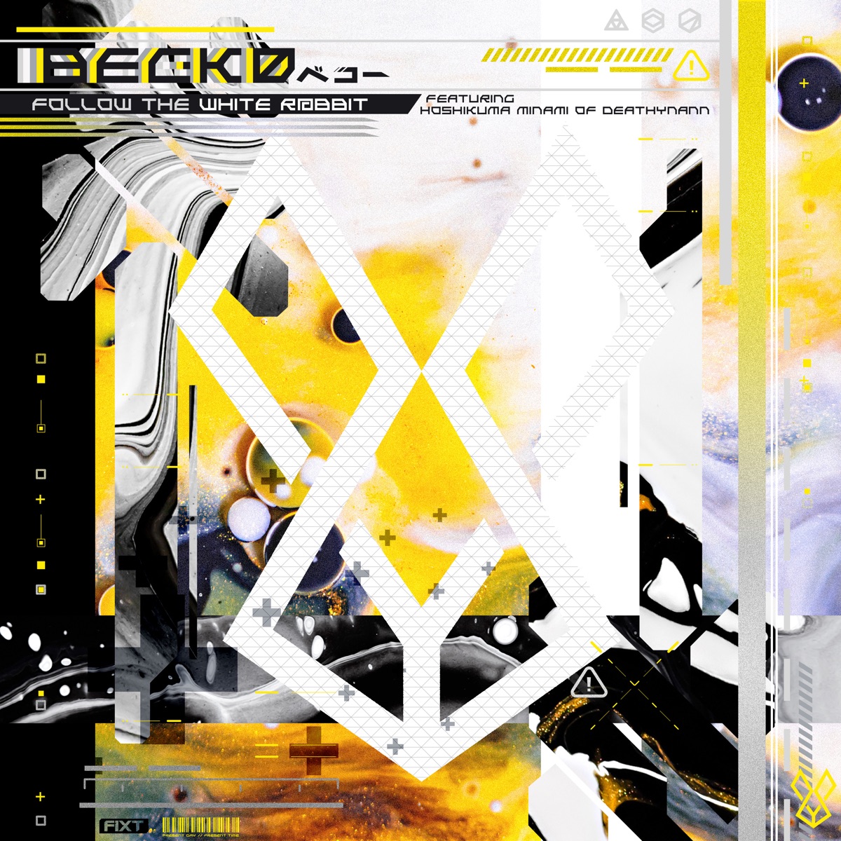 Follow the White R@Bbit (feat. Hoshikuma Minami) - Single by Becko & DEATHNYANN album cover