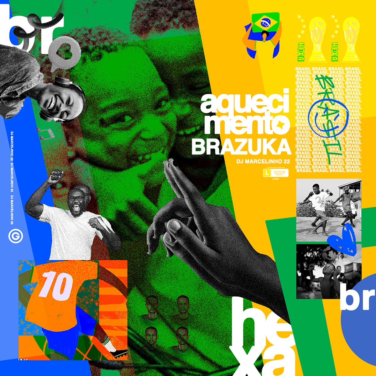 Aquecimento Brazuka - Single by Dj Marcelinho 22 album cover