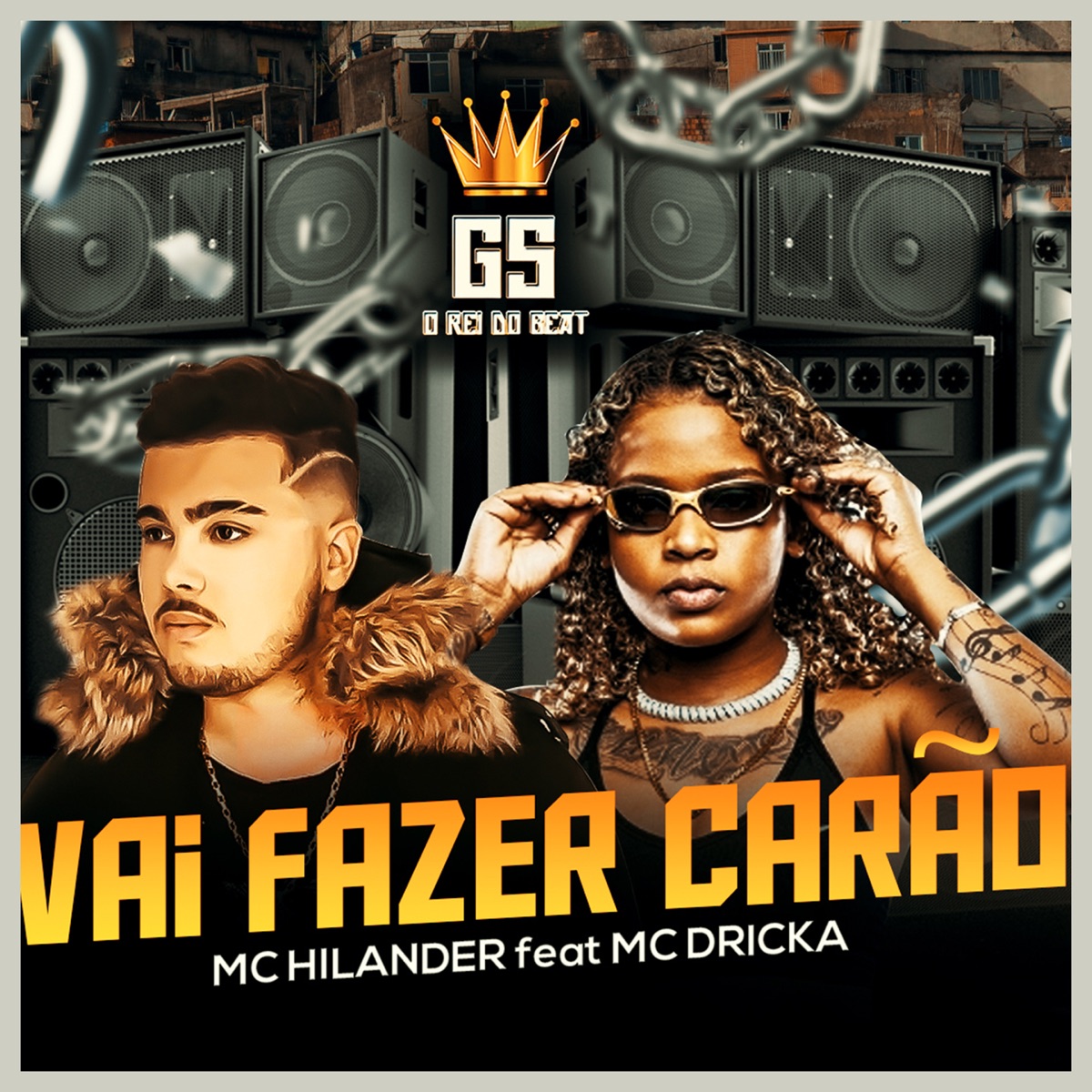 Vai fazer carão (feat. MC Dricka) [BregaFunk Remix] - Single by MC Hilander album cover