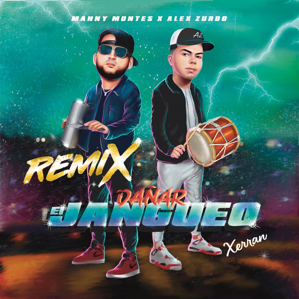 Dañar El Jangueo (Remix) - Single by Alex Zurdo, Manny Montes & Xerran album cover