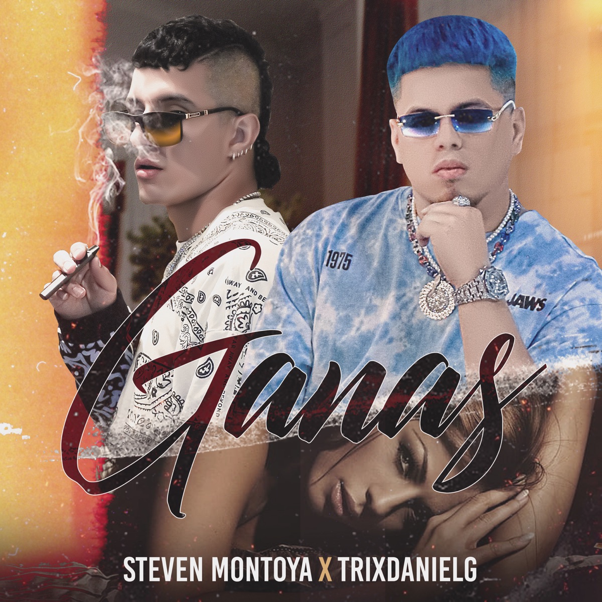 Ganas - Single by Steven Montoya & Trixdanielg album cover
