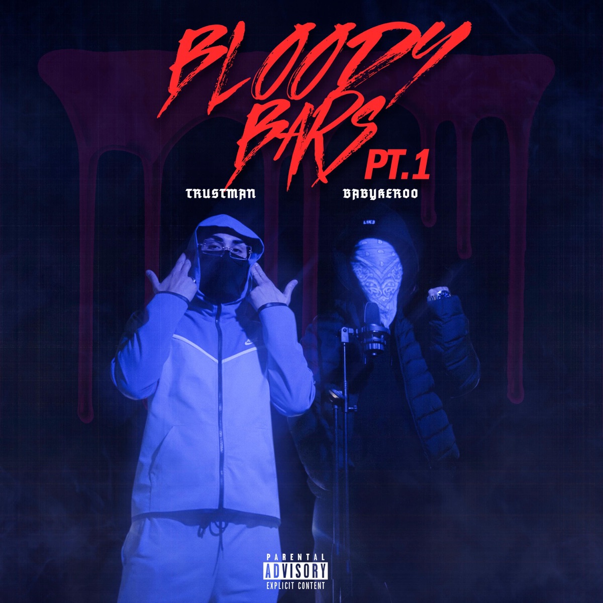 Bloody bars, Pt. 1 (feat. Babykeroo) - Single by TRUSTMAN album cover