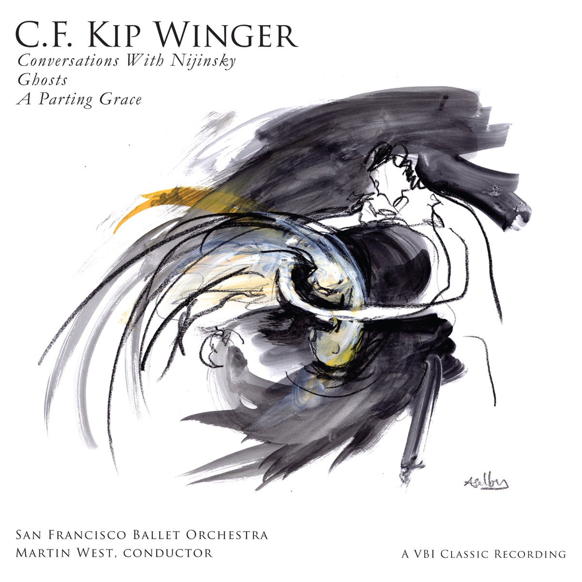 Conversations With Nijinsky (2023 remaster) by Kip Winger & San Francisco Ballet Orchestra album cover