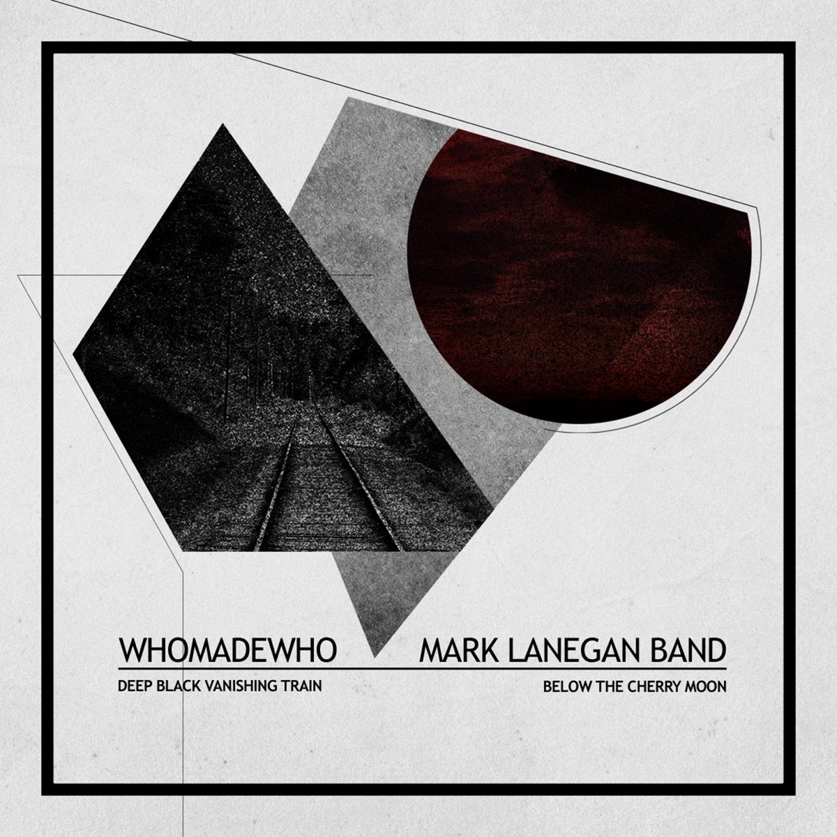 Deep Black Vanishing Train/Below the Cherry Moon - Single by WhoMadeWho album cover