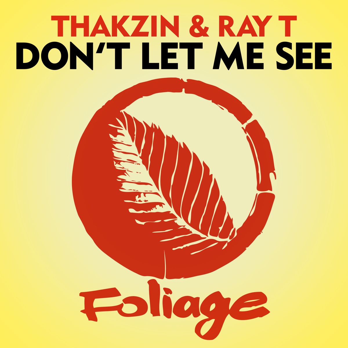 Don't Let Me See - Single by Thakzin & Ray T album cover