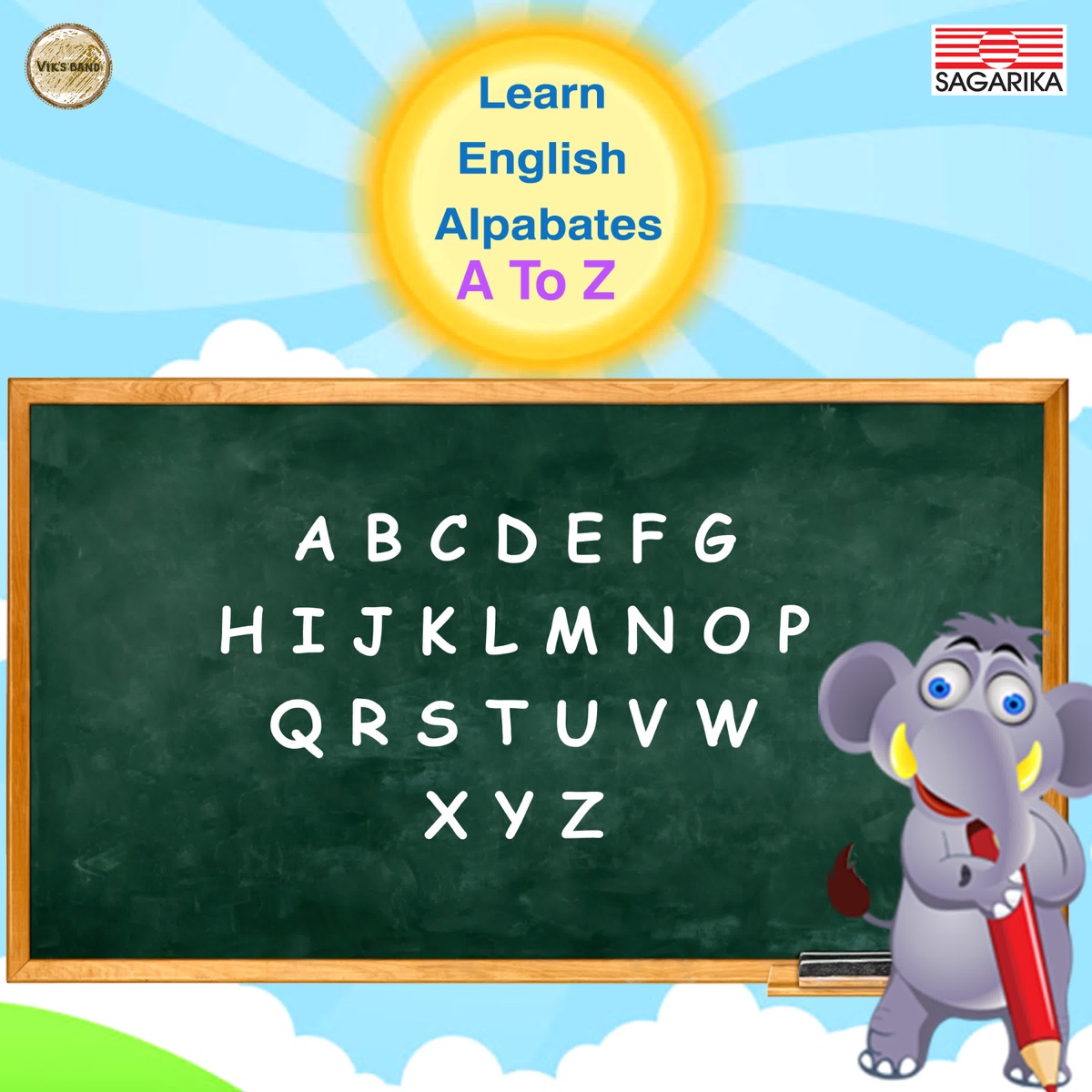 Learn English Alphabates - A To Z - EP by Vaishali Samant album cover