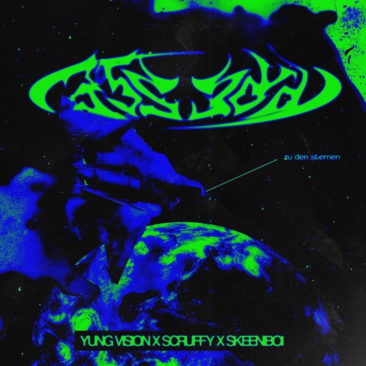 Zu den Sternen - Single by Scruffy, Yung Vision & Skeeniboi album cover