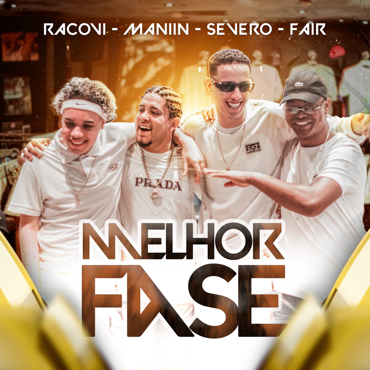 Melhor Fase (feat. Mad Maniin, Severo, KENNEDYBEATZ, Dbn Beatz & Fepache) - Single by Distrito 23, Racovi Oficial & Fair album cover