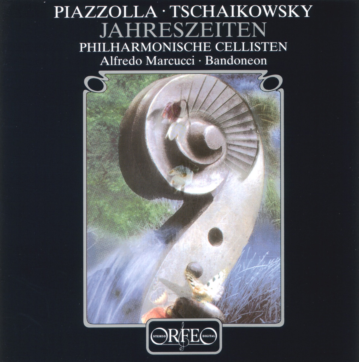 Piazzolla & Tchaikovsky: The Seasons by Philharmonische Cellisten, Piotr Stefaniak & Alfredo Marcucci album cover