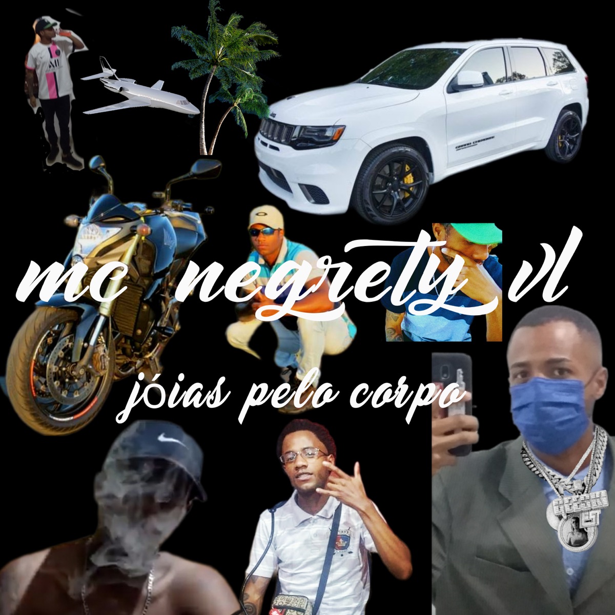 Jóias pelo Corpo - Single by Mc Negréty vl album cover