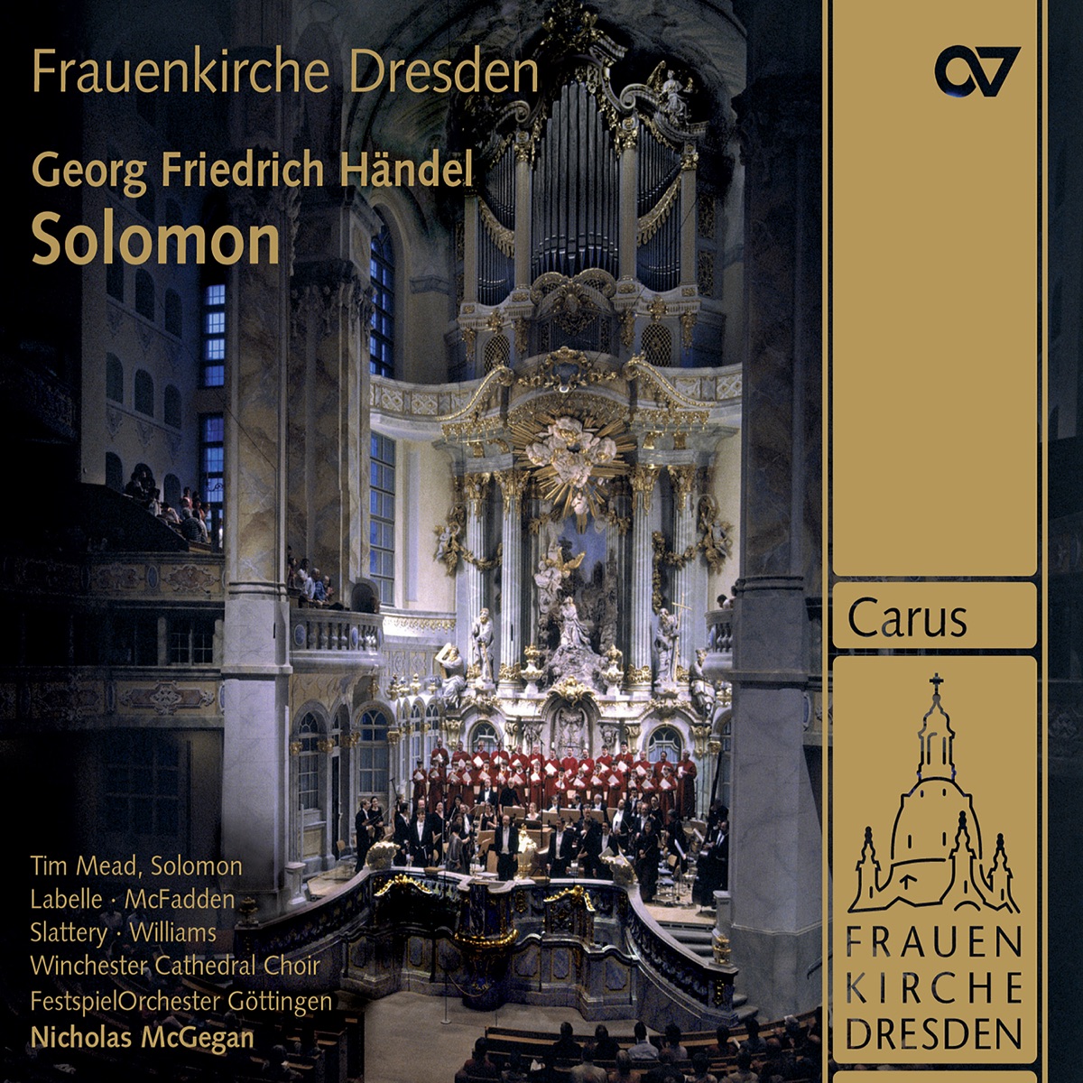 Handel: Solomon, HWV 67 by Claron McFadden, Tim Mead, Michael Slattery, Roderick Williams, FestspielOrchester Göttingen, Winchester Cathedral Choir & Nicholas McGegan album cover