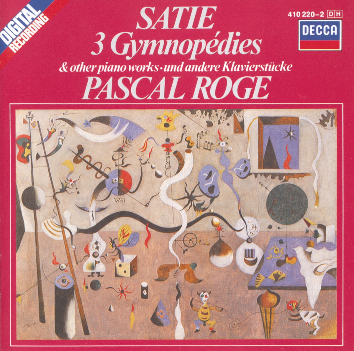 Satie: 3 Gymnopédies by Pascal Rogé album cover