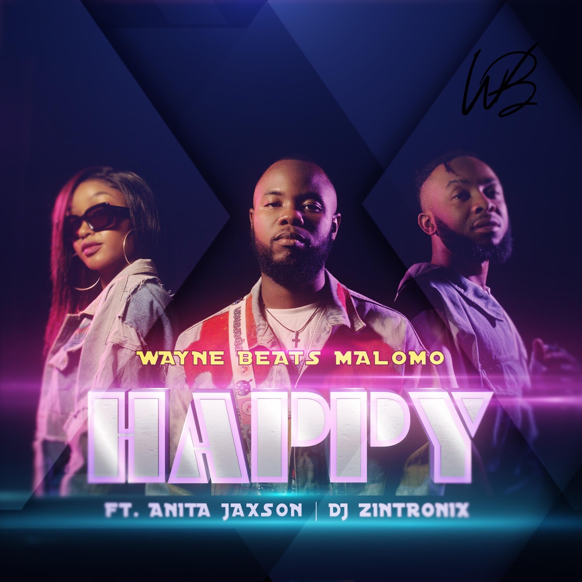 Happy (feat. Anita Jaxson & Dj Zintronix) - Single by WayneBeats Malomo album cover