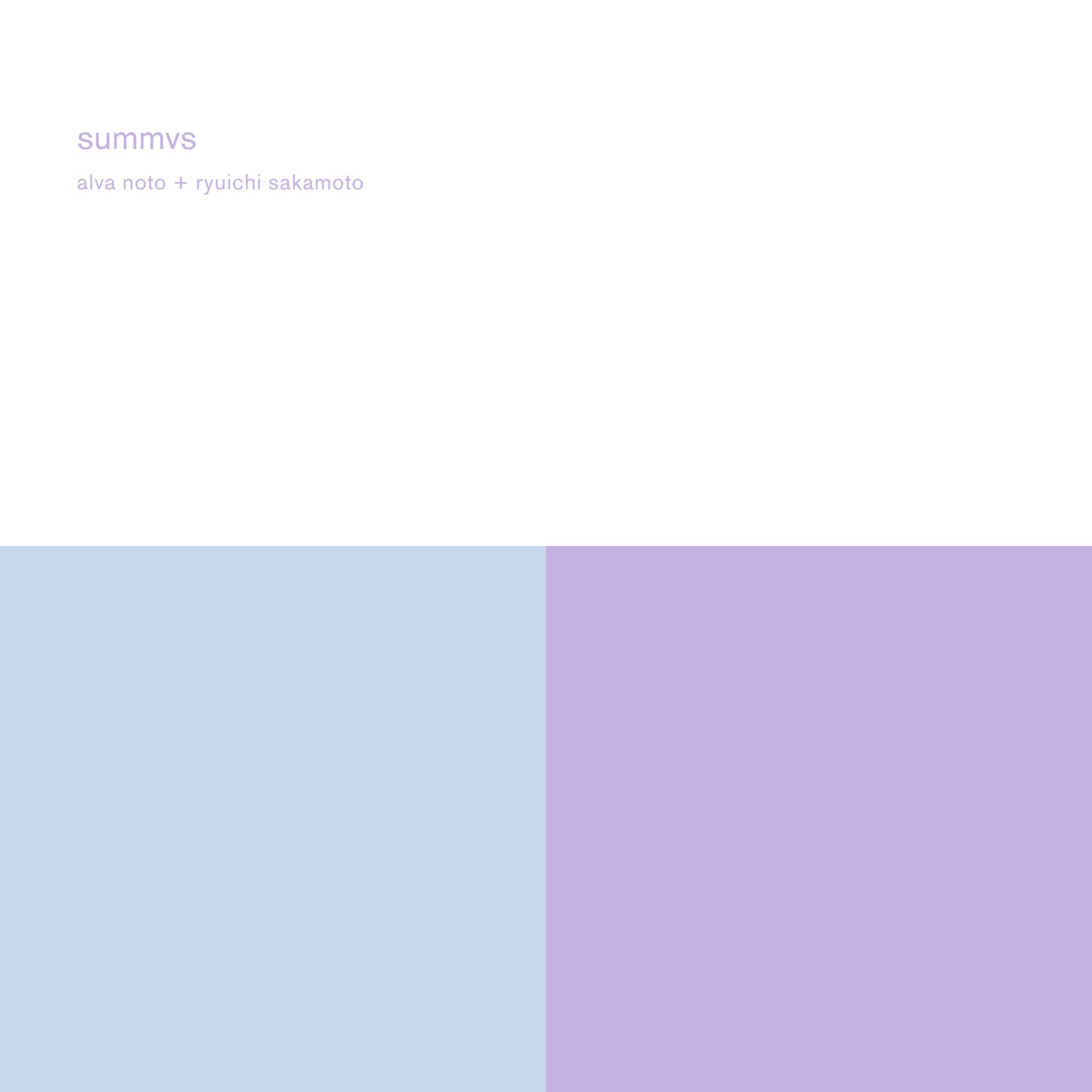 Summvs (Remaster) by Alva Noto & Ryuichi Sakamoto album cover
