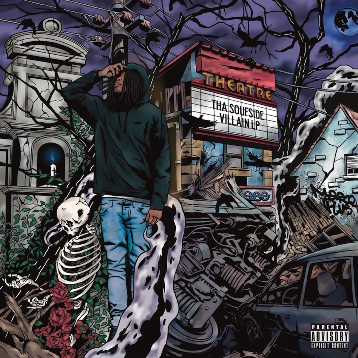 Tha Soufside Villain LP by MARCO PLUS album cover