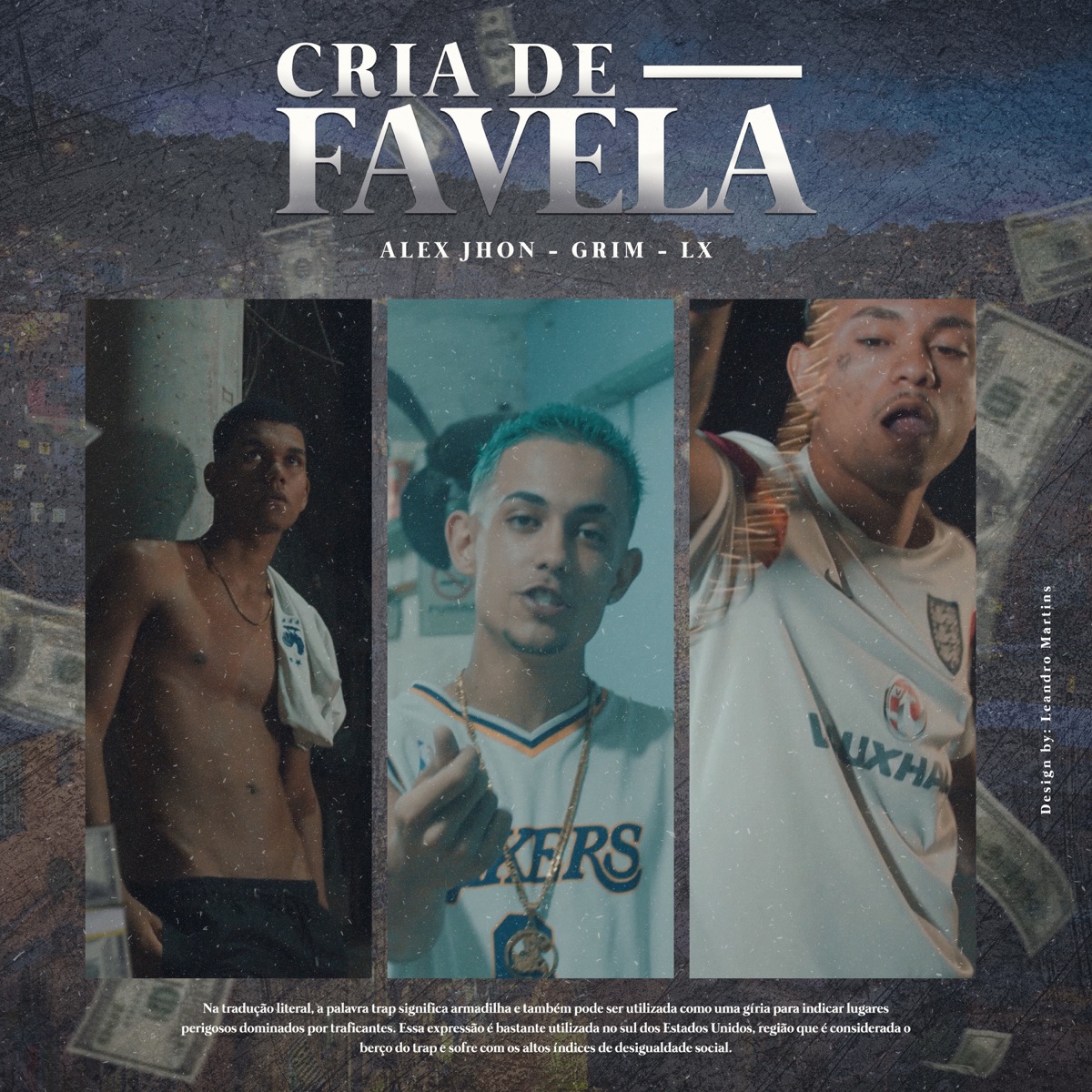 CRIA DE FAVELA - Single by Visão Records, LX, Grim & ALEX JHON album cover