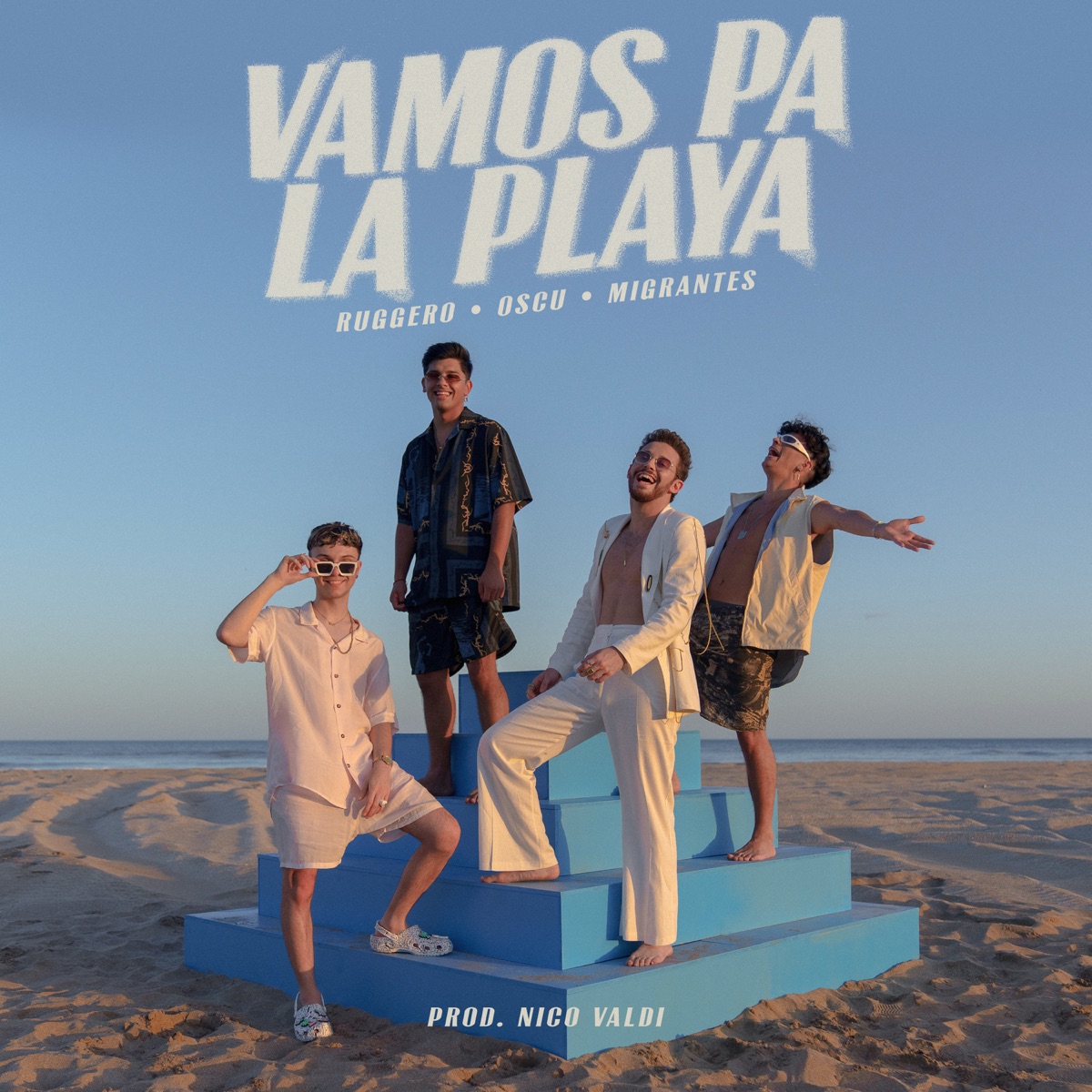 Vamos Pa la Playa (feat. Nico Valdi) - Single by RUGGERO, Oscu & Migrantes album cover