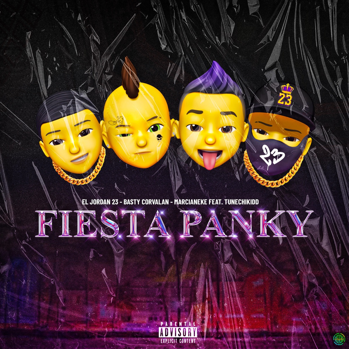 Fiesta Panky (feat. Tunechikidd) - Single by El Jordan 23, Basty Corvalan & Marcianeke album cover