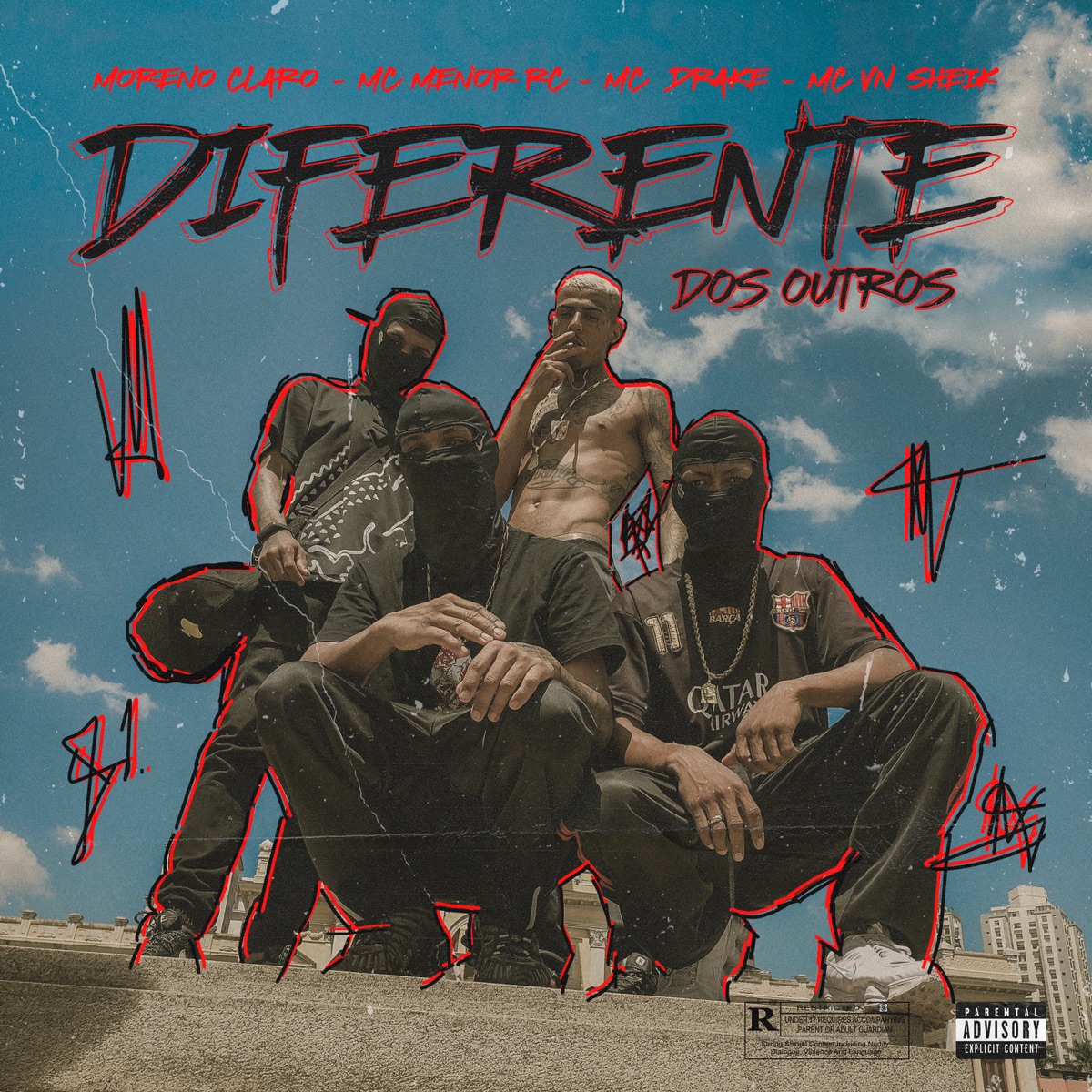 Diferente dos Outros - Single by Moreno Claro, MC Menor RC, Mc Drake & VN Sheik album cover