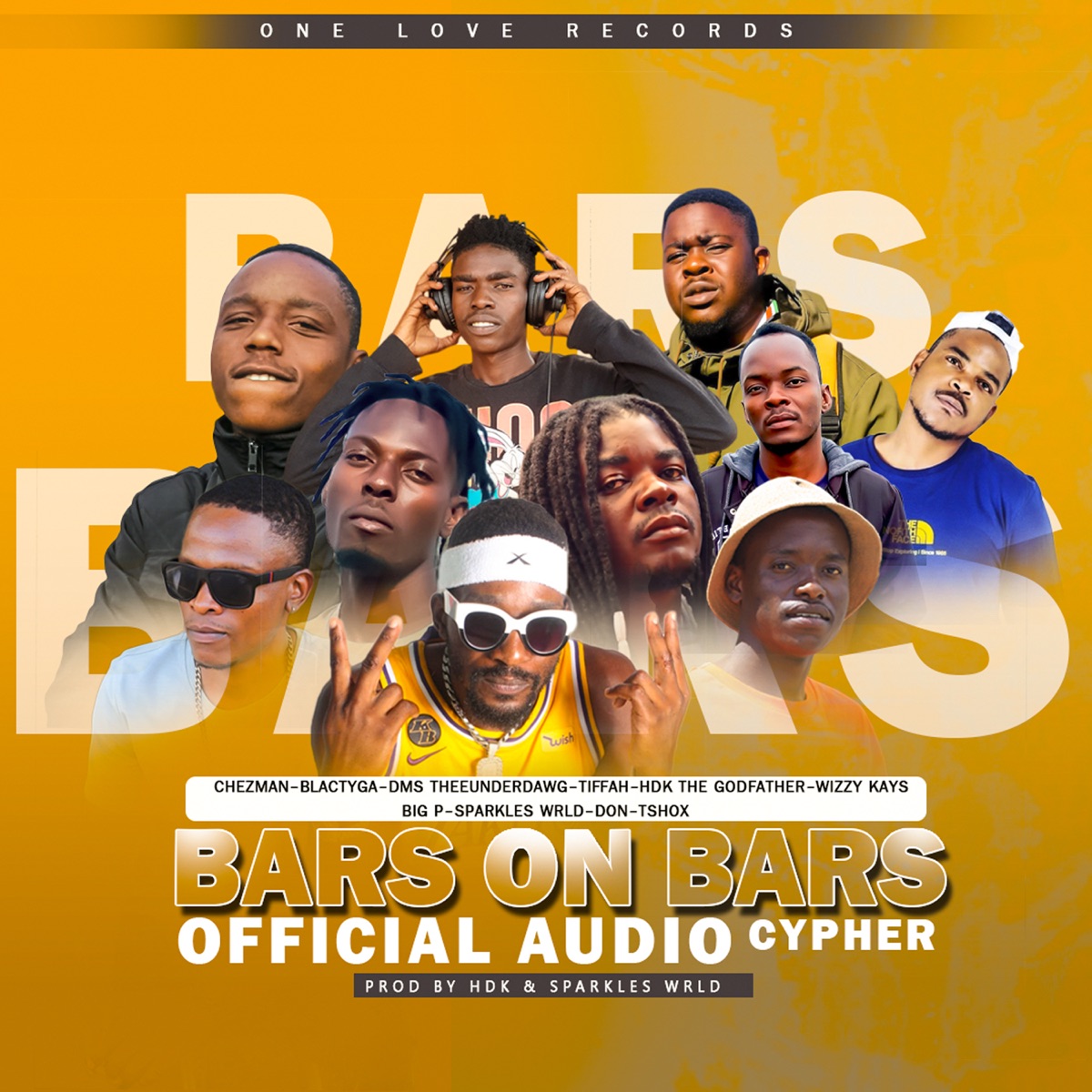 Bars On Bars Cypher (feat. Don, TSHOX, Big p, DMS THEEUNDERDAWG, Chezman, Tiffah, Wizzy Kays & BLACTYGA) - Single by Hardknox HDK album cover