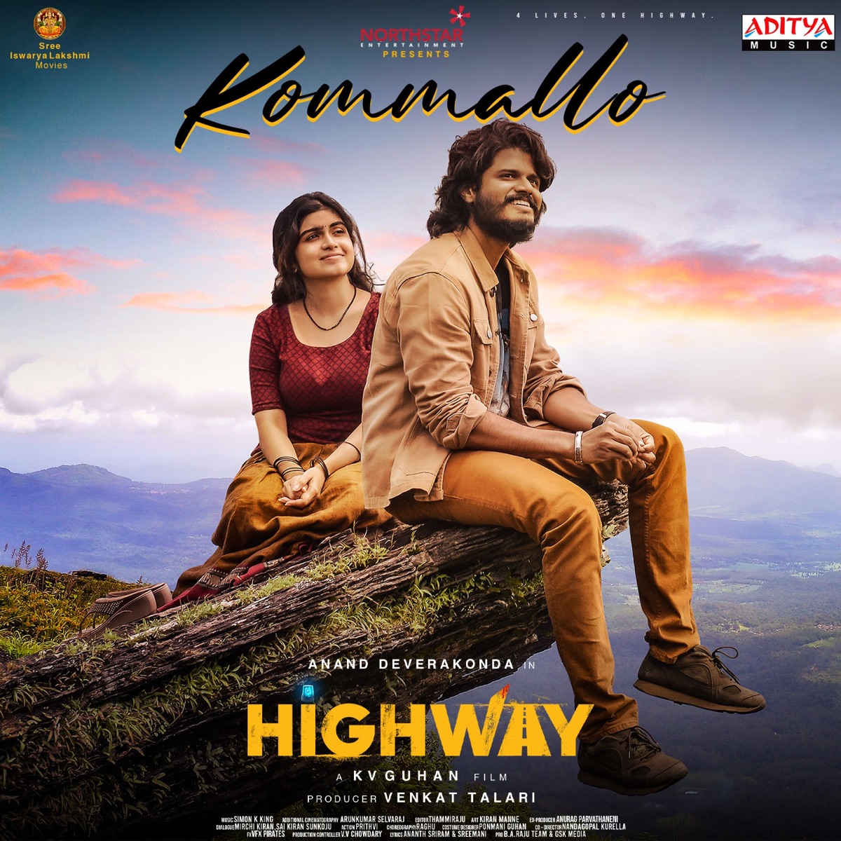 Kommallo (From "High Way") - Single by Simon K. King, Sanah Moidutty & Yazin Nizar album cover