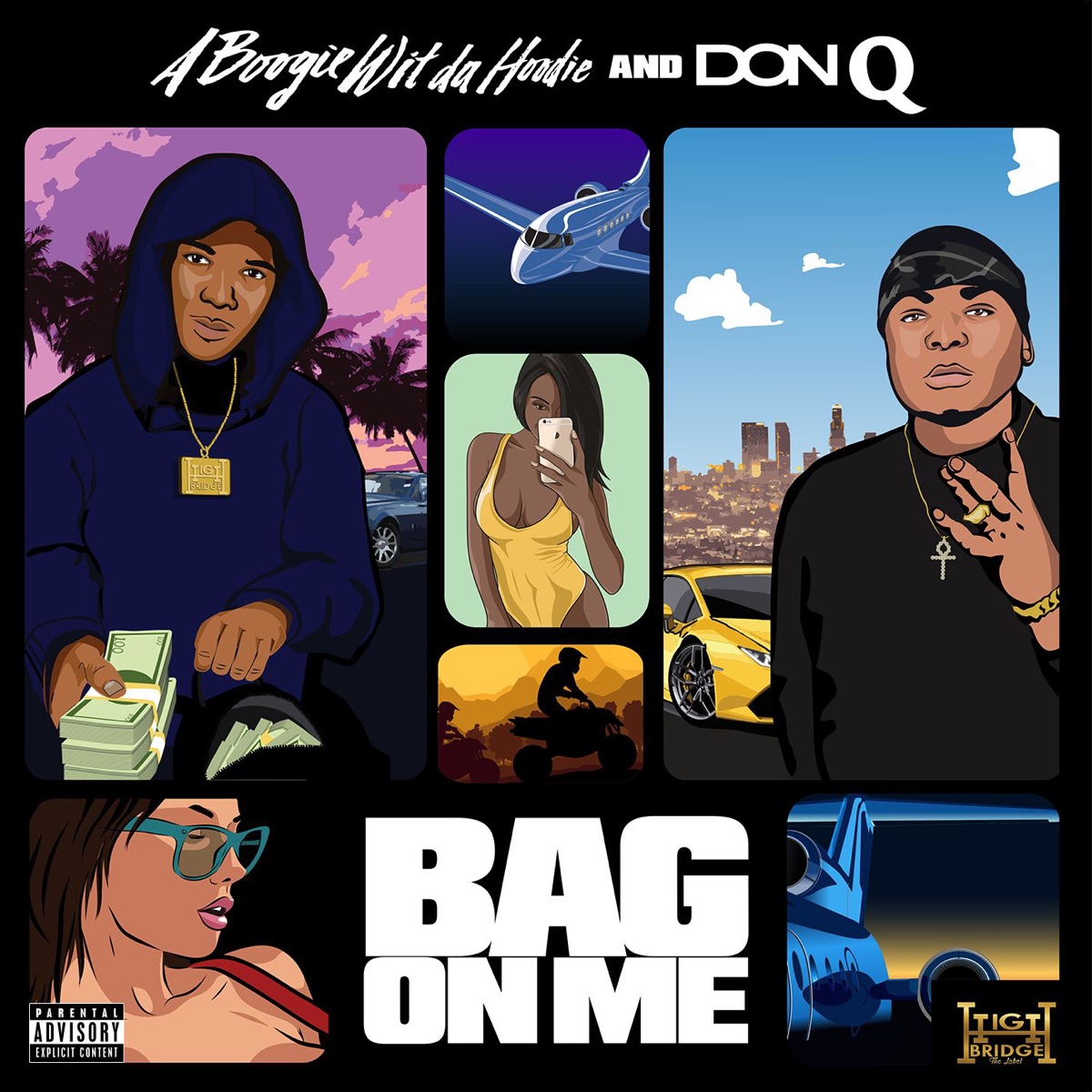 Bag on Me - Single by A Boogie wit da Hoodie & Don Q album cover