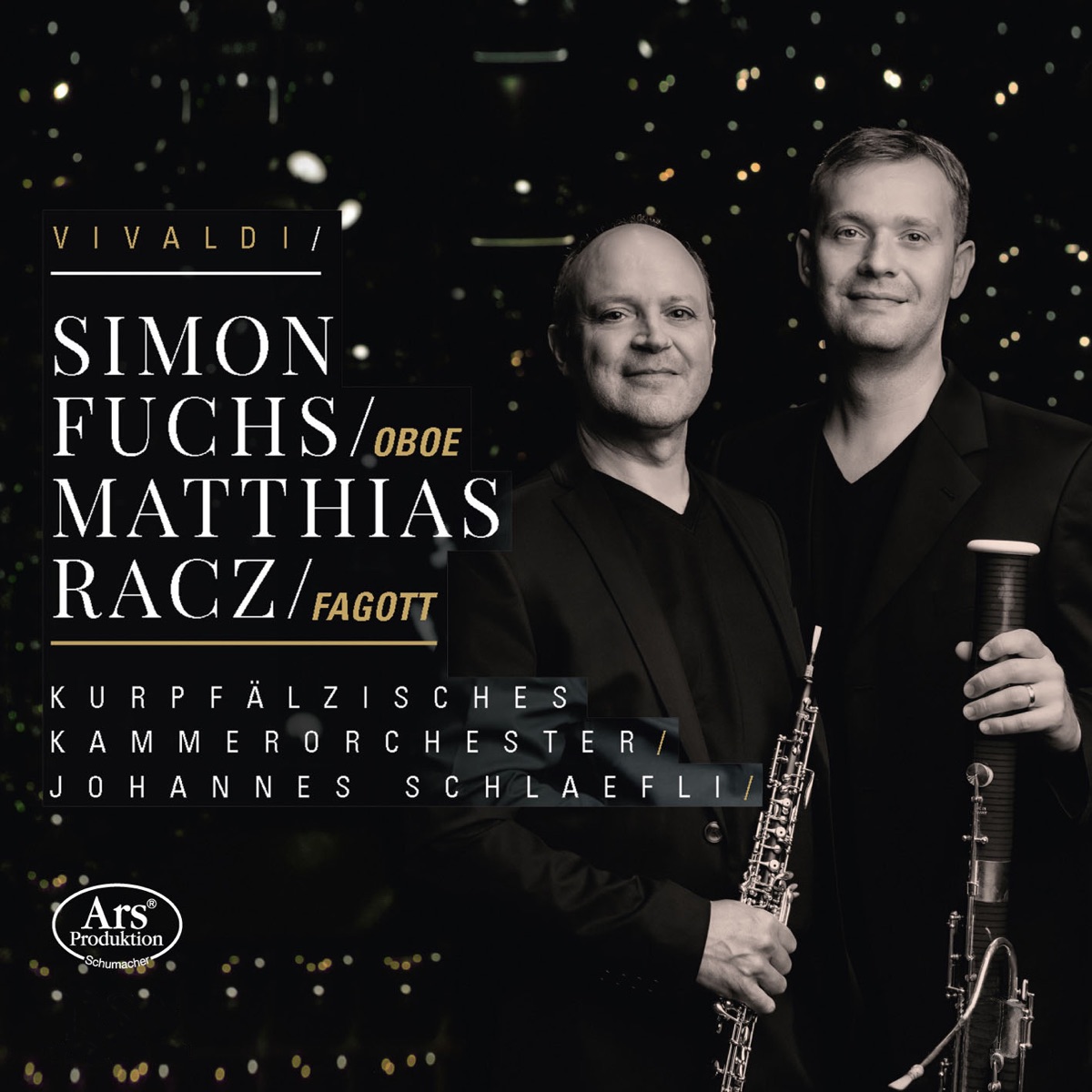 Vivaldi: Oboe & Bassoon Concertos by Simon Fuchs, Matthias Racz, Kurpfälzisches Kammerorchester & Johannes Schlaefli album cover
