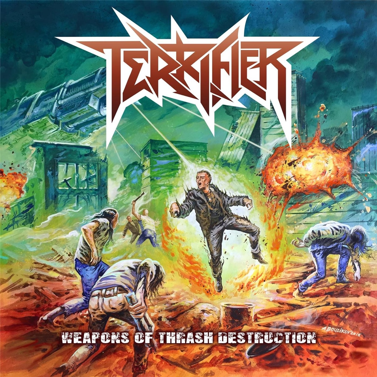 Weapons of Thrash Destruction by Terrifier album cover