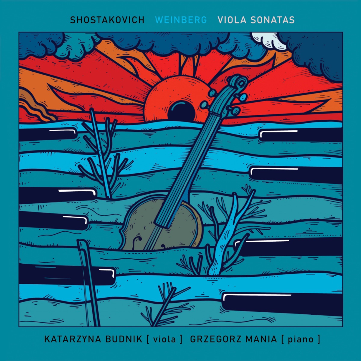Viola sonatas by Katarzyna Budnik & Grzegorz Mania album cover