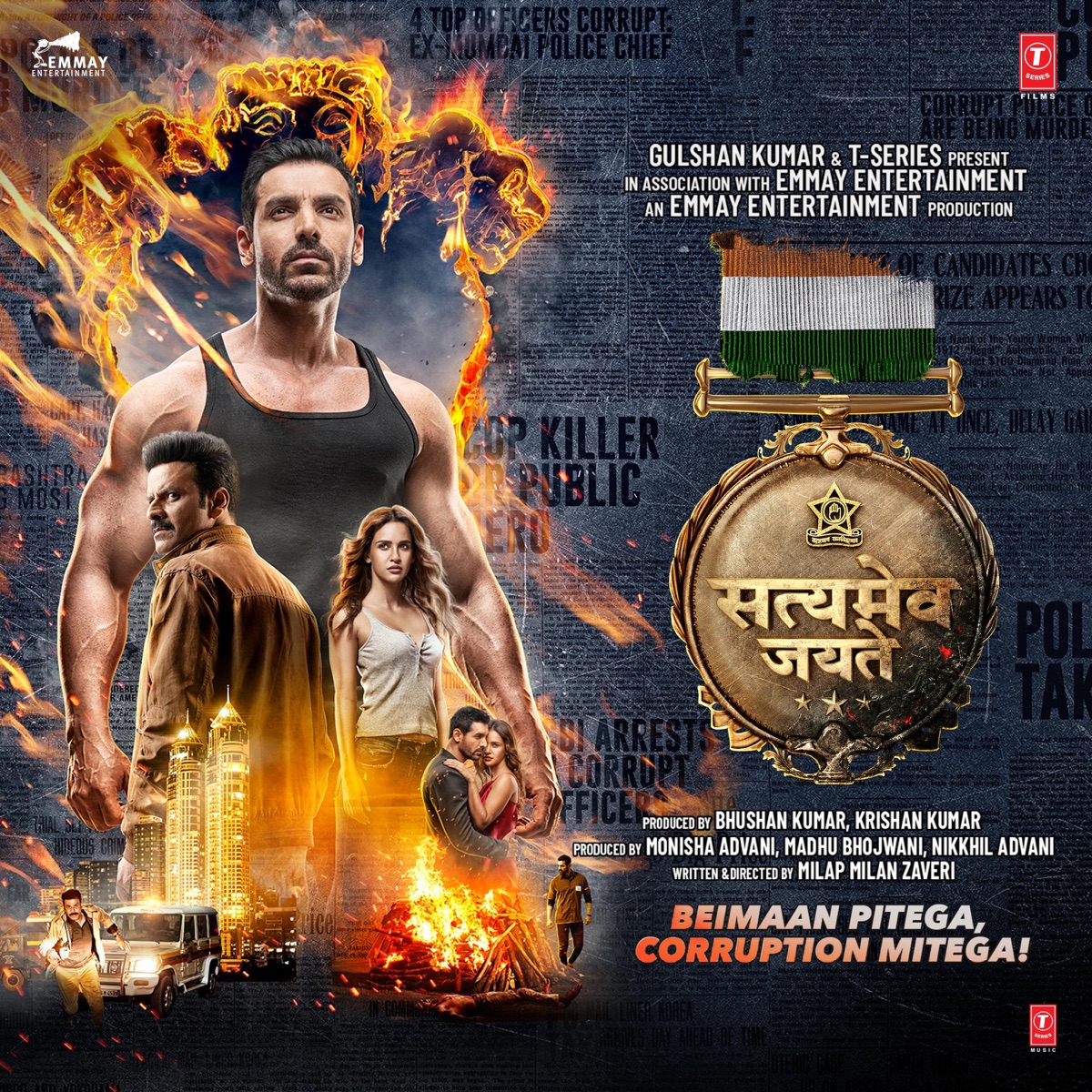 Satyameva Jayate (Original Motion Picture Soundtrack) by Tanishk Bagchi, Rochak Kohli, Arko & Sajid-Wajid album cover