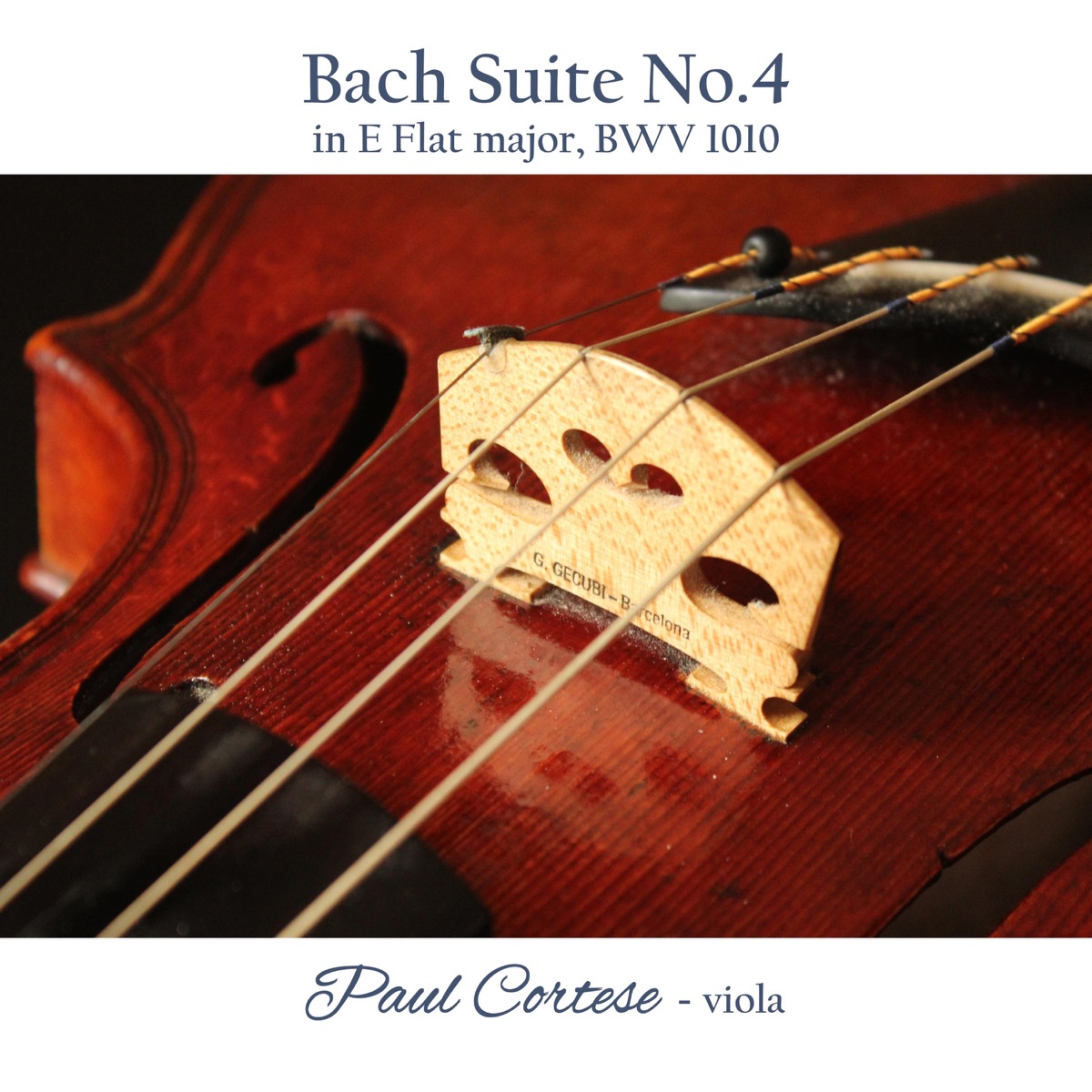 Bach Suite No. 4 in E Flat major - EP by Paul Cortese album cover