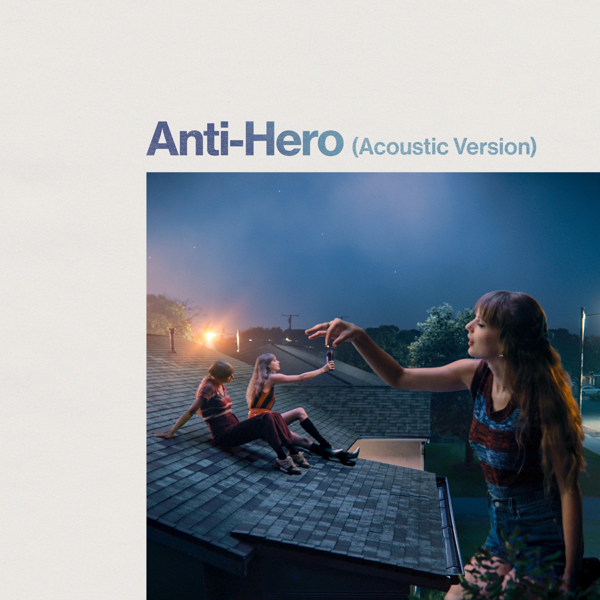Anti-Hero (Acoustic Version) - Single by Taylor Swift album cover artwork