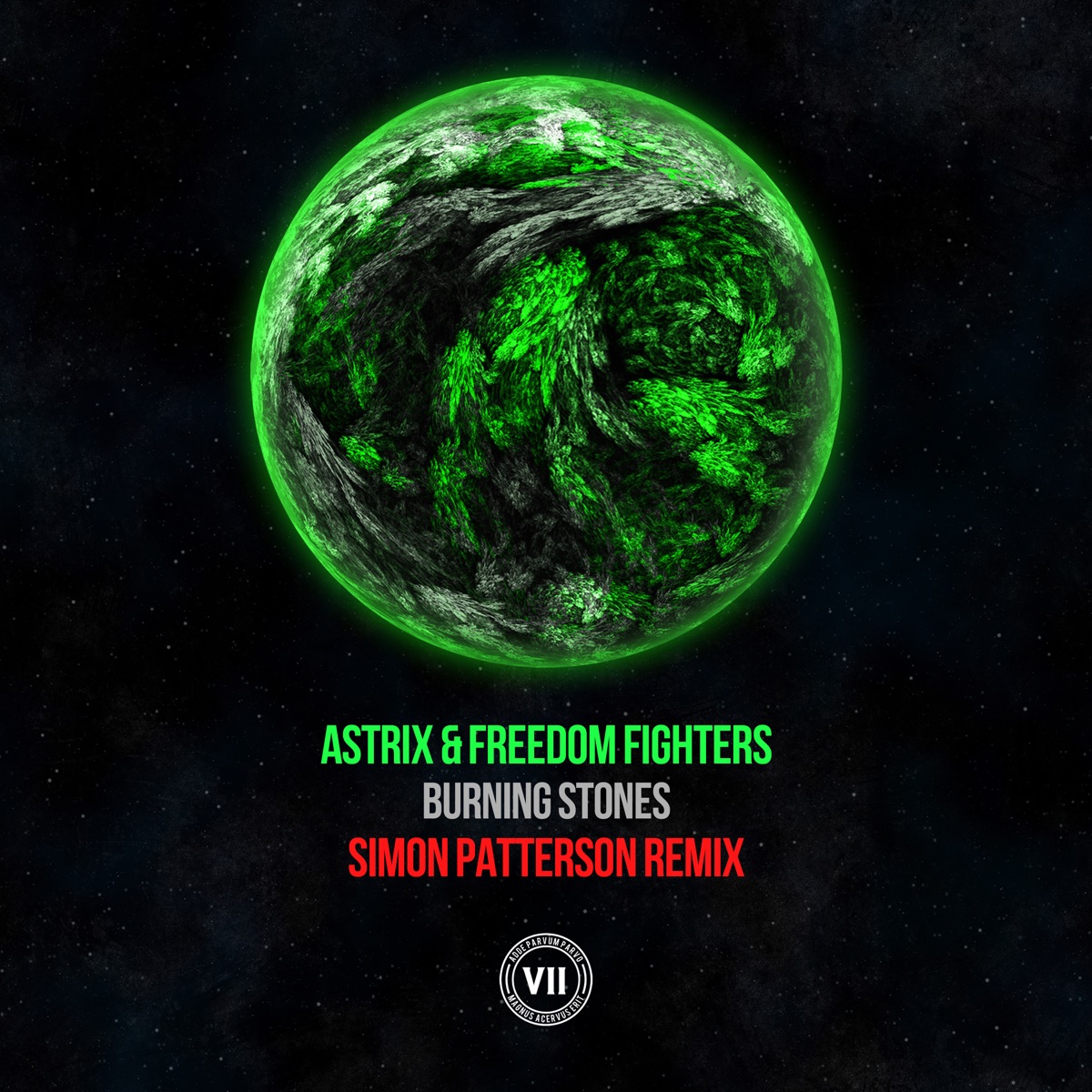 Burning Stones - Single by Astrix, Freedom Fighters & Simon Patterson album cover