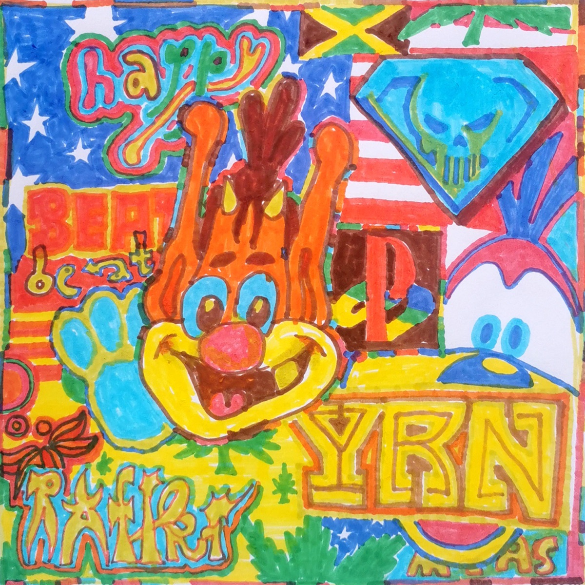 happybeat (feat. Rafiki PZK) - Single by MiasZK album cover