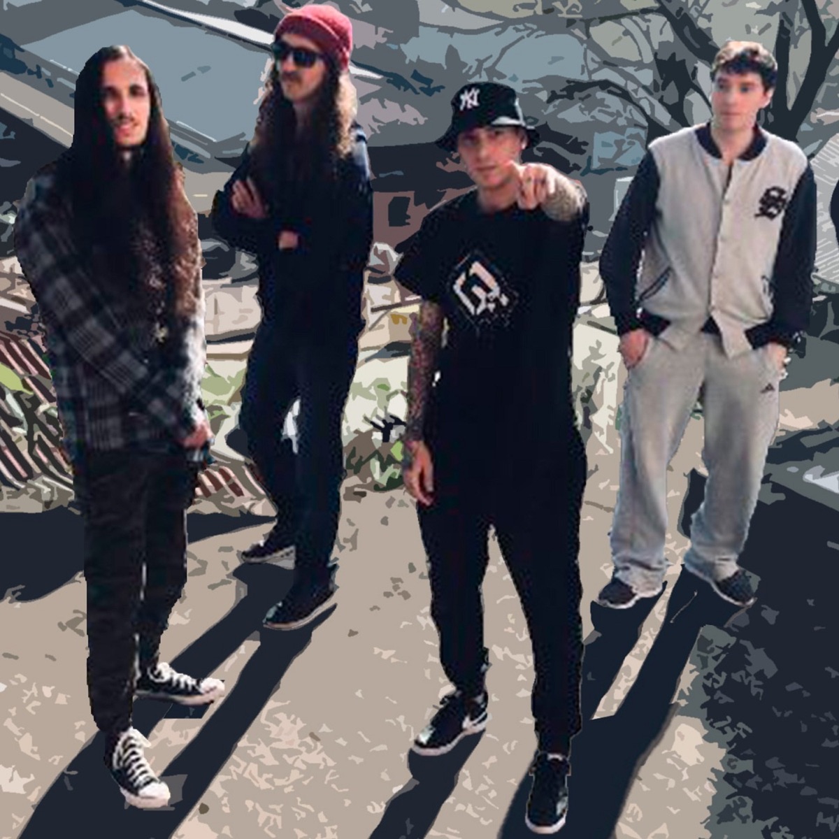 Fantasmas - Single by Fuskazul, Drês, Lukye, Christian Pelika & Bruno Horn album cover