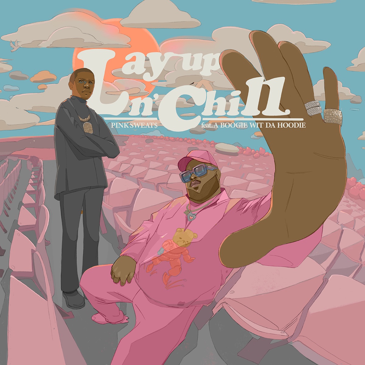 Lay Up N’ Chill (feat. A Boogie Wit da Hoodie) - Single by Pink Sweat$ album cover artwork
